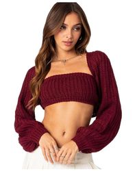 Edikted - Cori Two Piece Knitted Bandeau Top - Lyst