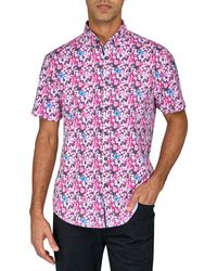 Society of Threads - Regular-fit Non-iron Performance Stretch Blurred Floral Button-down Shirt - Lyst