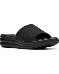 Clarks - Cloudsteppers Drift Twist Slip-on Flat Sandals - Lyst