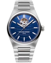 Frederique Constant - Swiss Automatic Highlife Heart Beat Stainless Steel Bracelet Watch 41mm - Lyst