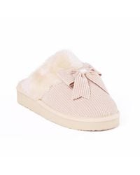 Minnetonka - Bow Scuff Slippers - Lyst