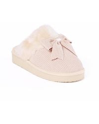 Minnetonka - Bow Scuff Slippers - Lyst