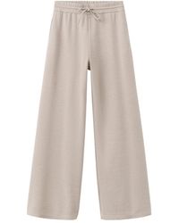 Mango - Fine-knit Straight-fit Pants - Lyst