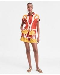 INC International Concepts - Printed Button Down Camp Shirt Matching Drawstring Shorts Exclusively At Macys - Lyst
