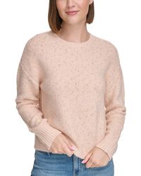 Calvin Klein - Crewneck Long-sleeve Lurex Sweater - Lyst