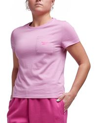Reebok - Active Small-logo Pocket Cotton T-shirt - Lyst