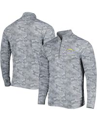 Antigua - Los Angeles Chargers Brigade Quarter-zip Sweatshirt - Lyst
