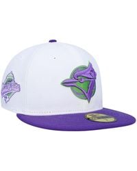 Men's New Era Purple Toronto Blue Jays Vice 59FIFTY Fitted Hat 