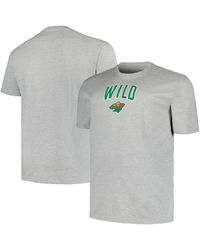 Profile - Minnesota Wild Big And Tall Arch Over Logo T-shirt - Lyst