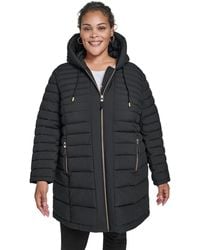 Tommy Hilfiger - Plus Size Hooded Packable Puffer Coat - Lyst