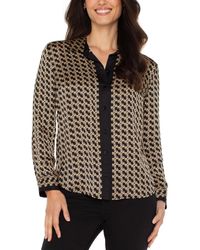 Liverpool Los Angeles - Long-sleeve Button-front Woven Shirt - Lyst