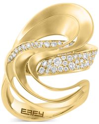 Effy - Effy Diamond Openwork Abstract Swirl Statement Ring (5/8 Ct. T.w. - Lyst