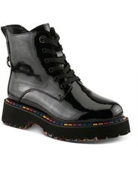 Spring Step - Mistique Waterproof Leather Lace-up Rain Boot - Lyst