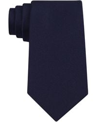Calvin Klein - Tie, Silver Spun Solid - Lyst