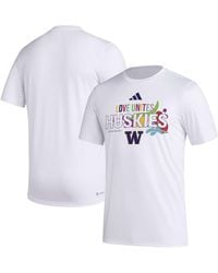 adidas - X Rich Mnisi Pride Collectionâ Washington Huskies Pregame Aeroready T-shirt - Lyst