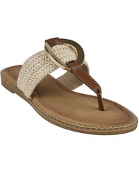 Gc Shoes - Jovie Woven Thong Flat Sandals - Lyst