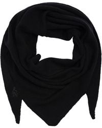 Ralph Lauren - Wool Knit Triangle Scarf - Lyst