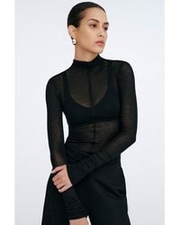 MARCELLA - Alicia Sheer Turtleneck - Lyst