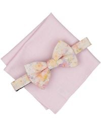 BarIII - Leon Floral Bow Tie And Pocket Square - Lyst