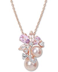 Macy's - Pink Cultured Freshwater Pearl (7 & 8-1/2mm - Lyst