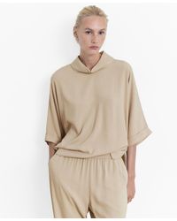 Mango - Oversized Flowing Blouse - Lyst