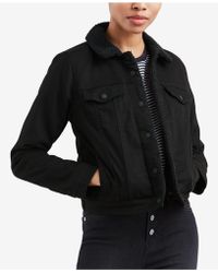 levis original trucker jacket black