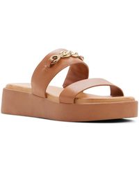 ALDO - Halamaever Platform Slip-on Flat Sandals - Lyst
