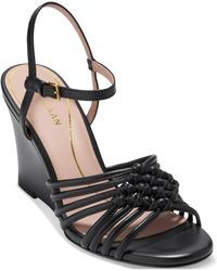 Cole Haan - Jitney Knot Wedge Sandals - Lyst