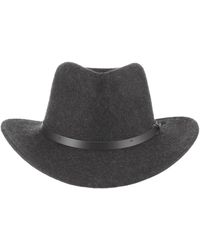 Scala - Mix Crush Felt Outback Hat - Lyst
