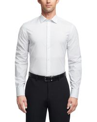 Calvin Klein - Refined Cotton Stretch Slim Fit Wrinkle Free Dress Shirt - Lyst