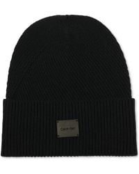 Calvin Klein - Side Transfer Cuff Beanie - Lyst