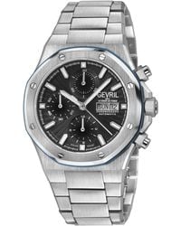 Gevril - Swiss Made Kingsgate Swiss Automatic Silver Stainless Steel Bracelet Watch - Lyst