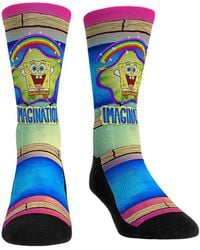 Rock Em Socks - And Spongebob Squarepants Imagination Crew Socks - Lyst