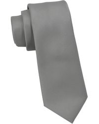 DKNY - Satin Solid Slim Tie - Lyst