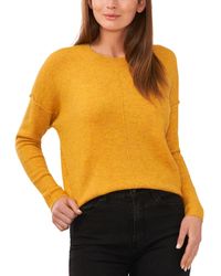 Vince Camuto - Cozy Crewneck Long-sleeve Extend-shoulder Sweater - Lyst