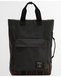 Barbour - Field Wax Zipper Large Backpack - Lyst