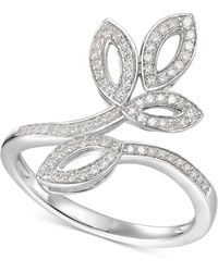 Macy's - Diamond Leaf-inspired Statement Ring (1/4 Ct. T.w. - Lyst