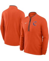 Nike - Clemson Tigers Baseball Logo Victory Performance Half-zip Pullover Hoodie - Lyst