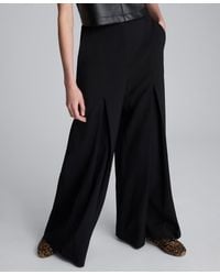 Kenneth Cole - Inverted Pleat Wide Leg Pants - Lyst