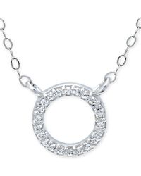 Giani Bernini - Cubic Zirconia Mini-circle 16" Pendant Necklace - Lyst