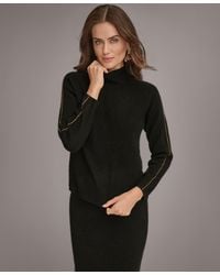 Donna Karan - Mock Neck Cashmere Sweater - Lyst