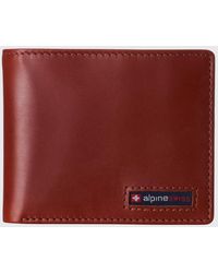 Alpine Swiss - Rfid Wallet Leather Bifold 2 Id Windows Divided Bill Section - Lyst