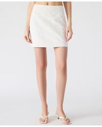 Steve Madden - Crissy Eyelet Patchwork Mini Skirt - Lyst
