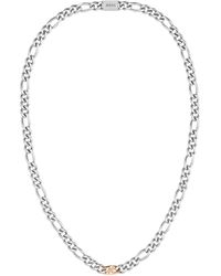 BOSS - Rian Two-tone Stainless Steel Necklace - Lyst