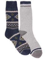 Muk Luks - Wool Socks (2 Pair Pack) - Lyst