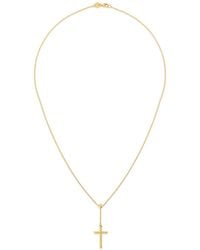 Italian Gold - Macy's Cross Lariat Pendant Necklace - Lyst