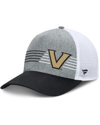 Fanatics - Heather Gray/black Vanderbilt Commodores Profile Trucker Adjustable Hat - Lyst