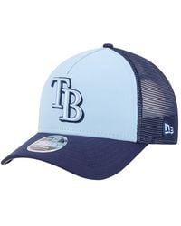 KTZ - Light Blue/navy Tampa Bay Rays 2-tone Color Pack 9forty M-crown A-frame Adjustable Hat - Lyst