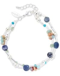Style & Co. - Mixed Bead & Stone Double-row Anklet - Lyst