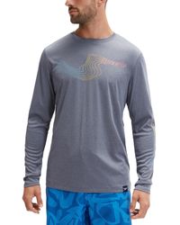 Speedo - Long Sleeve Performance Graphic Swim Shirt - Lyst